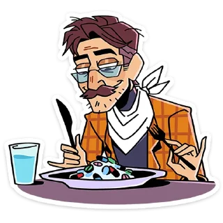 🍴 emoji Эдик | @vkspoilertg Telegram sticker 5 of 48