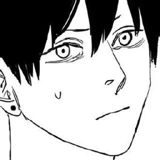 😥 emoji AKI HAYAKAWA @anime_sticks Telegram sticker 14 of 45