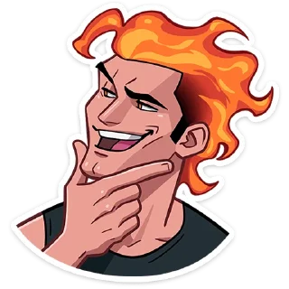 🤔 emoji Каспер от @TgSticker Telegram sticker 20 of 49
