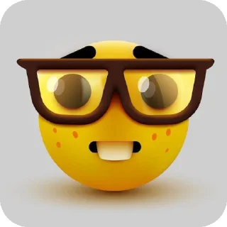 👓 emoji потужні наліпки Telegram sticker 23 of 61