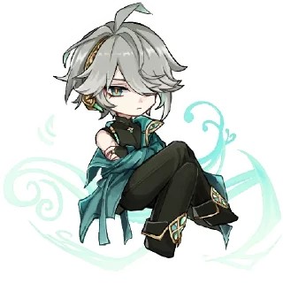 🙃 emoji Al Haitham Genshin🍀 Telegram sticker 12 of 16