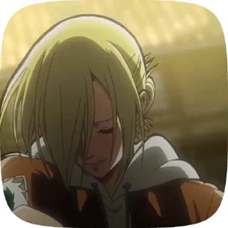 😋 emoji Annie-attack on titan Telegram sticker 18 of 18