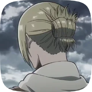 ❔ emoji Annie-attack on titan Telegram sticker 8 of 18