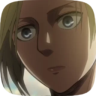 😳 emoji Annie-attack on titan Telegram sticker 16 of 18