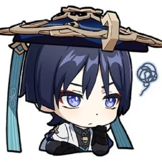 🧊 emoji Wanderer: t.me/GenshStik ; @NonAmE0115171 Telegram sticker 8 of 30