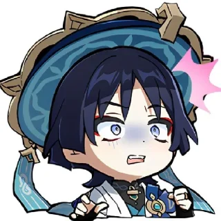 🧊 emoji Wanderer: t.me/GenshStik ; @NonAmE0115171 Telegram sticker 13 of 30