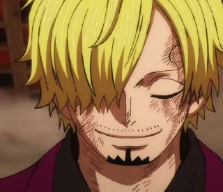 😌 emoji Sanji Wano Telegram sticker 17 of 50
