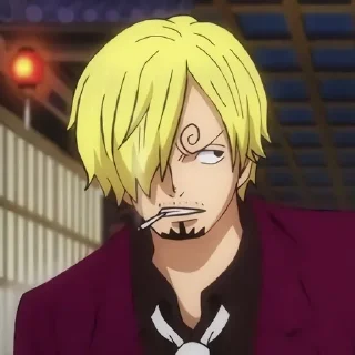 😒 emoji Sanji Wano Telegram sticker 5 of 50