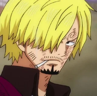 😏 emoji Sanji Wano Telegram sticker 24 of 50
