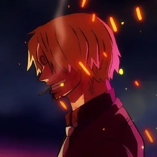 😏 emoji Sanji Wano Telegram sticker 23 of 50