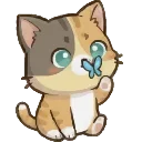🦋 emoji Котенок БоБ @CreateEmojiiBot Telegram sticker 13 of 40