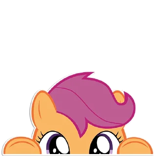👀 emoji I see you... [Ponies] Telegram sticker 9 of 35