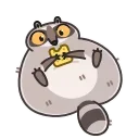 🤤 emoji Racoon Telegram sticker 17 of 23
