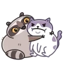 🤗 emoji Racoon Telegram sticker 15 of 23