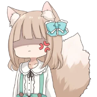 😡 emoji Девочка волчица @nyasticks Telegram sticker 7 of 41
