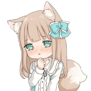 😳 emoji Девочка волчица @nyasticks Telegram sticker 22 of 41