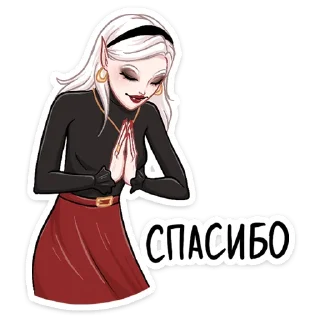 🙏 emoji Ванда @nyasticks Telegram sticker 14 of 49