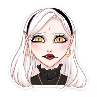 😑 emoji Ванда @nyasticks Telegram sticker 16 of 49