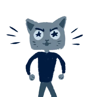 🤩 emoji Котики (art by @artstriks) @stickerssave Telegram sticker 14 of 20