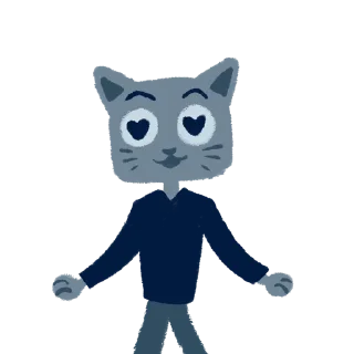 😍 emoji Котики (art by @artstriks) @stickerssave Telegram sticker 15 of 20