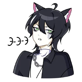 ☹️ emoji Рен @nyasticks Telegram sticker 20 of 49