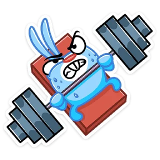 💪 emoji Я Заяц Telegram sticker 11 of 48