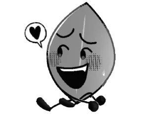 Sticker from leafy BFB/BFDI 2 @sun_yo0
