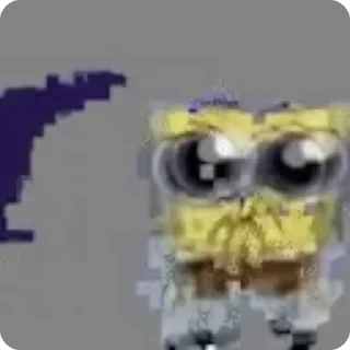 Sticker from spongebob crying animated