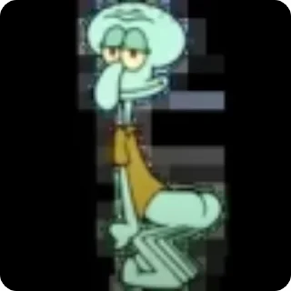 Sticker from spongebob crying animated