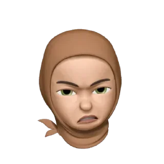 😠 emoji Muslima </@ZEHNLIBOT> Telegram sticker 8 of 55