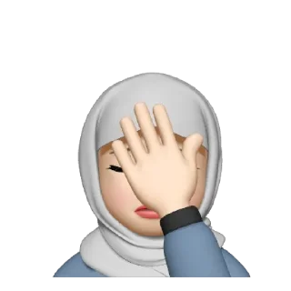🤦‍♀️ emoji Muslima (insta: shimbayskie) Telegram sticker 7 of 38