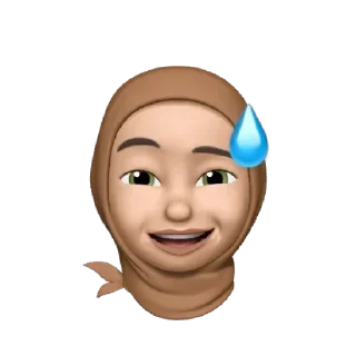 😅 emoji Muslima </@ZEHNLIBOT> Telegram sticker 10 of 55