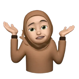 🤷‍♀️ emoji Muslima </@ZEHNLIBOT> Telegram sticker 12 of 55