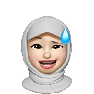 😅 emoji Muslima (insta: shimbayskie) Telegram sticker 22 of 38