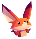 ❓ emoji Little Cute Fox Telegram sticker 15 of 24
