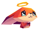 😇 emoji Little Cute Fox Telegram sticker 7 of 24