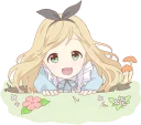 Sticker from Pom's Alice Darkness ENG :: @line_stickers
