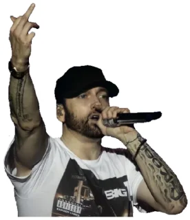 🖕 emoji Eminem Telegram sticker 22 of 120