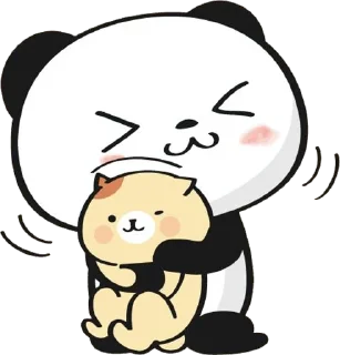 🤗 emoji Little panda @Weempire @keiriststicks Telegram sticker 4 of 25