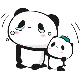 😭 emoji Little panda @Weempire @keiriststicks Telegram sticker 7 of 25