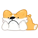 🙁 emoji Corgi Life Telegram sticker 18 of 33