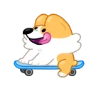 🏃 emoji Corgi Life Telegram sticker 17 of 33