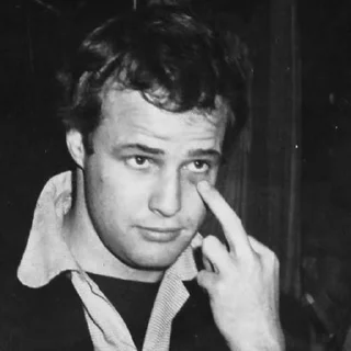 Sticker from Marlon Brando