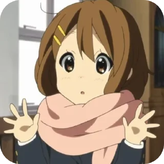 🤗 emoji Yui Hirasava Telegram sticker 24 of 46