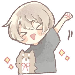 Sticker from Повседневный кун @nyasticks
