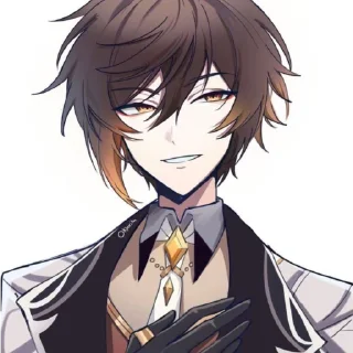 😉 emoji Чжун ли и тарталья Telegram sticker 6 of 42