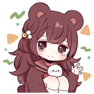 👋 emoji Медвеция-тян @tg_sticks Telegram sticker 21 of 33