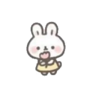 🐇 emoji ꒰ ܸ◞ ◟ܸ꒱ ; @qwebsiy Telegram sticker 16 of 40