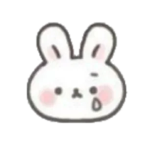 🐇 emoji ꒰ ܸ◞ ◟ܸ꒱ ; @qwebsiy Telegram sticker 5 of 40