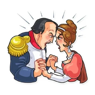 😡 emoji Наполеон и Жазофина 🧐²⁷ Telegram sticker 24 of 27